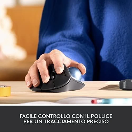 Pelė LOGITECH ERGO M575 verslui - Graphite - Emea
