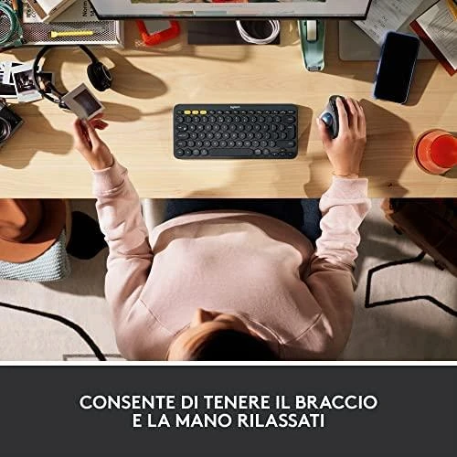 Pelė LOGITECH ERGO M575 verslui - Graphite - Emea