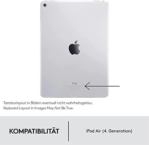 Logitech Folio Touch dėklas skirtas iPad Air 4 Gen. (Klaviatūros kalba – Vokiečių)