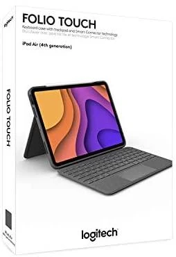 Logitech Folio Touch dėklas skirtas iPad Air 4 Gen. (Klaviatūros kalba – Vokiečių)