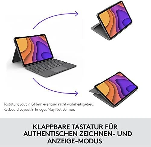 Logitech Folio Touch dėklas skirtas iPad Air 4 Gen. (Klaviatūros kalba – Vokiečių)