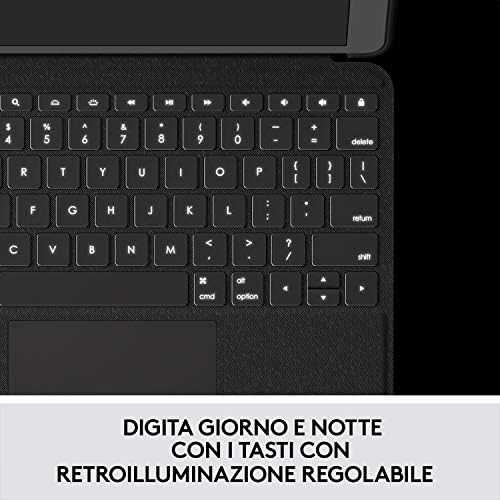 „Logitech Folio Touch IT-Layout“, skirta „Apple 11 iPad Pro“ (1G/2G), grafito spalvos