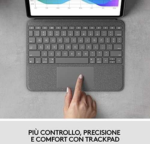 „Logitech Folio Touch IT-Layout“, skirta „Apple 11 iPad Pro“ (1G/2G), grafito spalvos