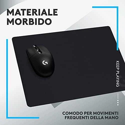 Pelės kilimėlis Logitech G240, juodos spalvos | 943-000785