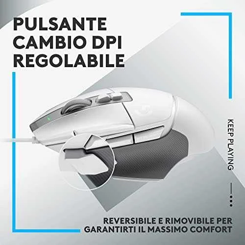 Žaidimų pelė Logitech G502 X, balta