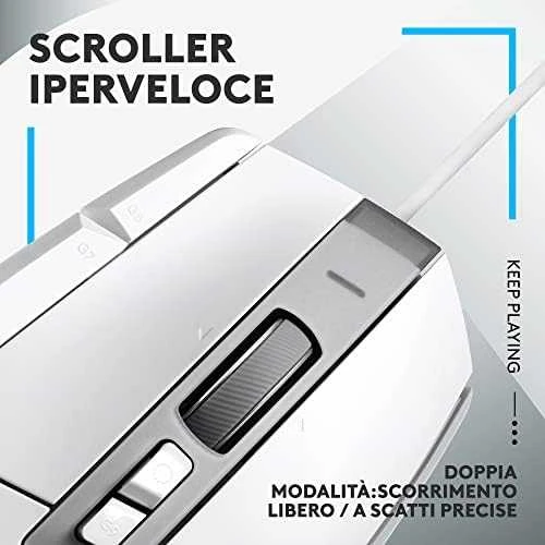 Žaidimų pelė Logitech G502 X, balta