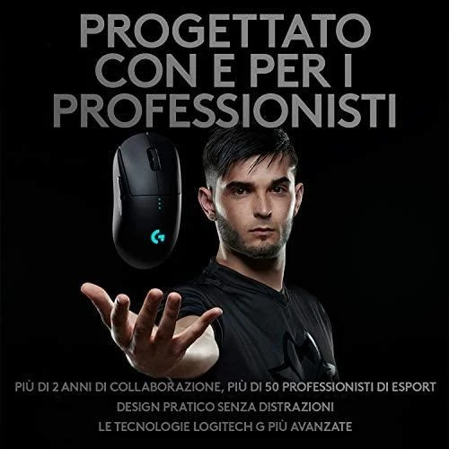 Belaidė žaidimų pelė Logitech G Pro, juodos spalvos (‎910-005272)