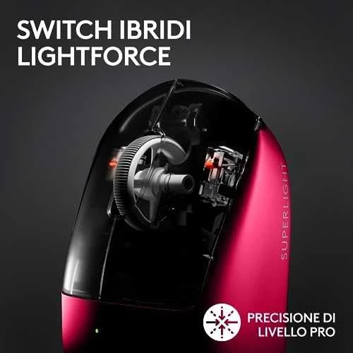 Žaidimų pelė Logitech G Pro X Superlight 2, rožinė