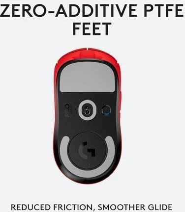 Belaidė žaidimų pelė Logitech G PRO X SUPERLIGHT, raudona