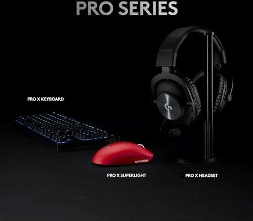 Belaidė žaidimų pelė Logitech G PRO X SUPERLIGHT, raudona