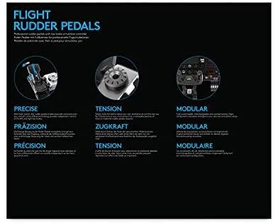 Logitech Pro Flight Rudder Pedals Skraidymo simuliatorius