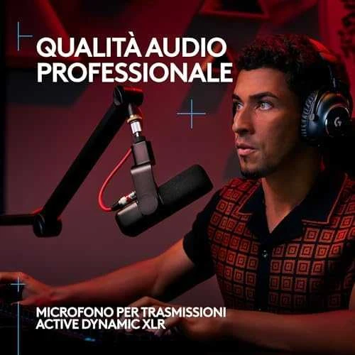 Logitech G Yeti Studio (baltas) dinaminis mikrofonas |XLR