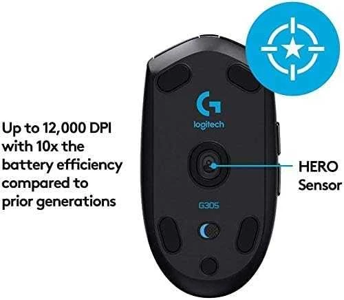 Pelė žaidimams Logitech G305, juodos spalvos