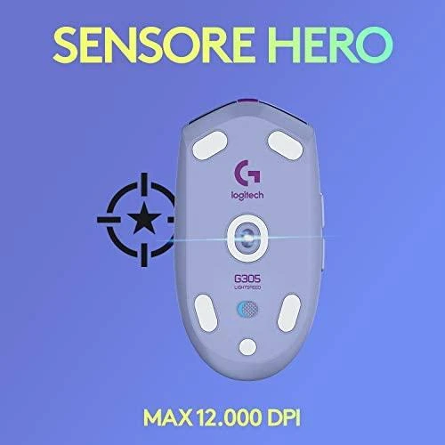Belaidė žaidimų pelė Logitech G305 Hero, Lightspeed, Alyvinė