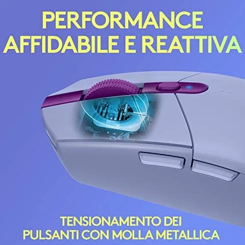 Belaidė žaidimų pelė Logitech G305 Hero, Lightspeed, Alyvinė