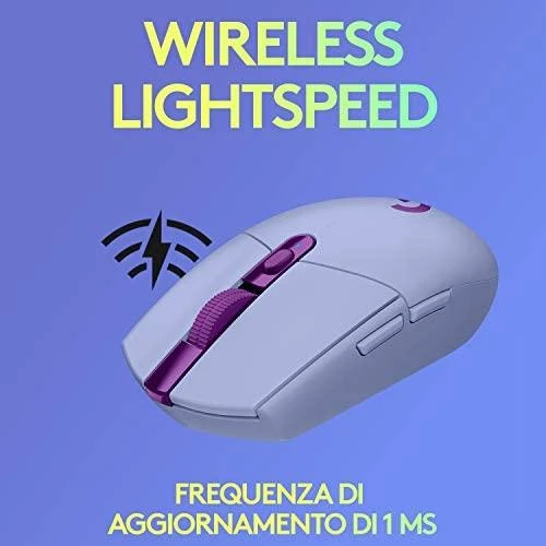 Belaidė žaidimų pelė Logitech G305 Hero, Lightspeed, Alyvinė