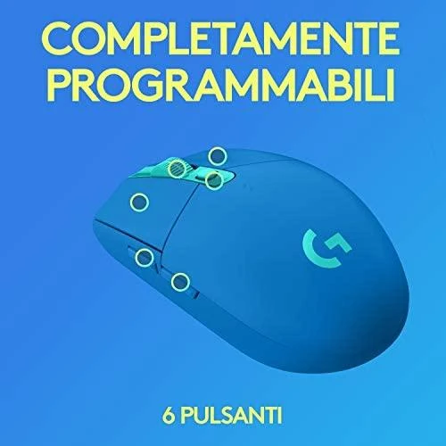 Belaidė pelė žaidimams Pelė Logitech G305 Lightspeed, mėlyna