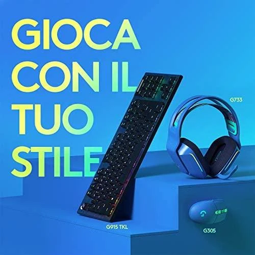 Belaidė pelė žaidimams Pelė Logitech G305 Lightspeed, mėlyna