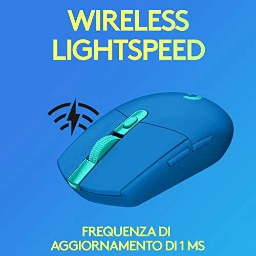 Belaidė pelė žaidimams Pelė Logitech G305 Lightspeed, mėlyna