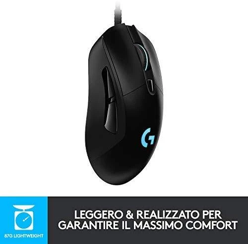 Laidinė pelė žaidimams Logitech G403 Hero, Lightsync RGB, Juodos spalvos