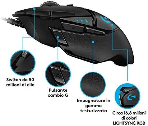 Žaidimų pelė Logitech G502 Hero