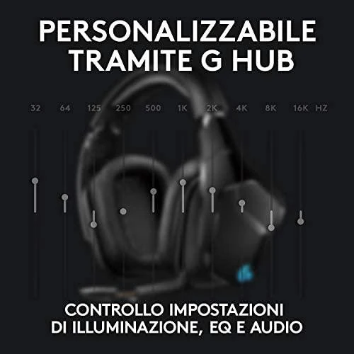 LOGITECH G935 Belaidės 7.1 Surround Sound LIGHTSYNC Ausinės Žaidimams - 2.4GHZ - EMEA
