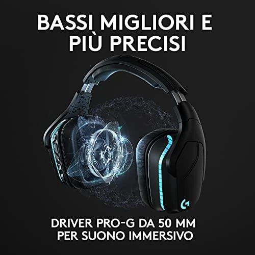 LOGITECH G935 Belaidės 7.1 Surround Sound LIGHTSYNC Ausinės Žaidimams - 2.4GHZ - EMEA