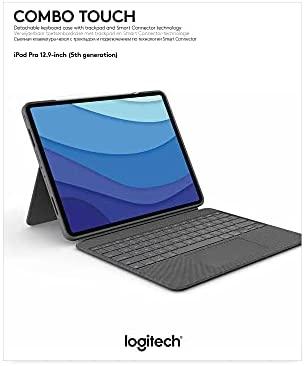 Logitech Combo Touch skirta Apple iPad Pro (2021) 12.9 col. - Dėklas su klaviatūra ir jutikliniu kilimėliu (vokiečių k.)