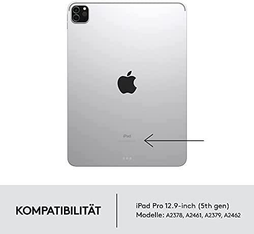 Logitech Combo Touch skirta Apple iPad Pro (2021) 12.9 col. - Dėklas su klaviatūra ir jutikliniu kilimėliu (vokiečių k.)