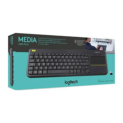 Klaviatūra Logitech K400 Plus wireless Touch juodas UK