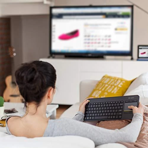 Klaviatūra Logitech K400 Plus wireless Touch juodas UK