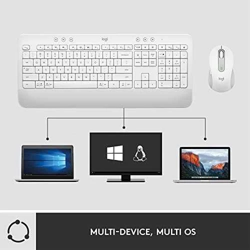 Klaviatūra Logitech Klaviatūros ir pelės rinkinys Signature MK650 Combo For Business - Baltas
