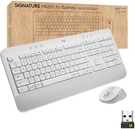 Klaviatūra Logitech Klaviatūros ir pelės rinkinys Signature MK650 Combo For Business - Baltas