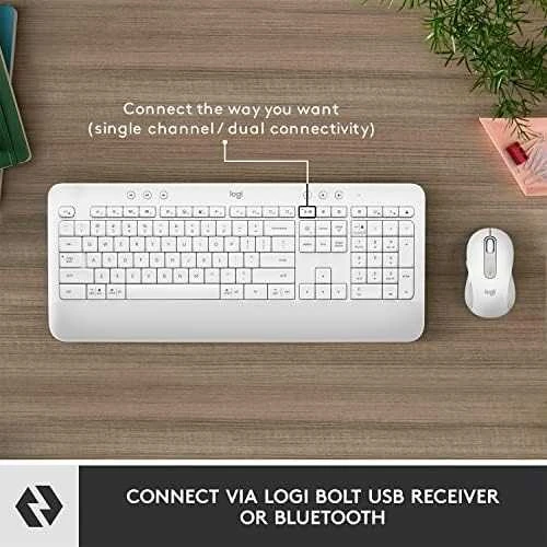 Klaviatūra Logitech Klaviatūros ir pelės rinkinys Signature MK650 Combo For Business - Baltas