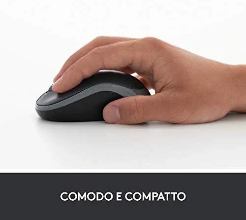 Bevielė pelė Logitech M185 pilka