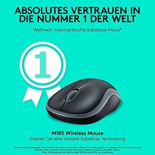 Pelė Logitech M185 pilka (910-002238)