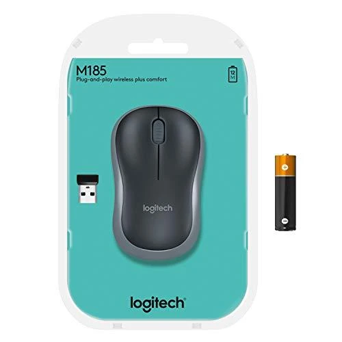 Bevielė pelė Logitech M185 pilka