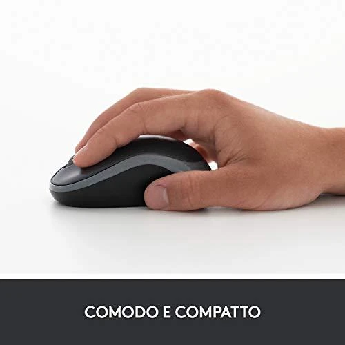 Bevielė pelė Logitech M185 pilka