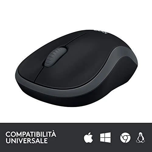 Bevielė pelė Logitech M185 pilka