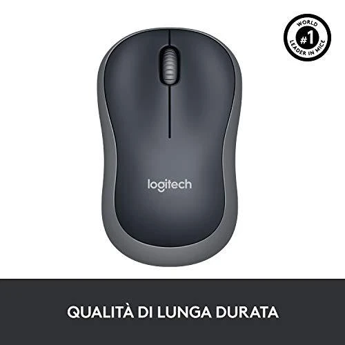 Bevielė pelė Logitech M185 pilka