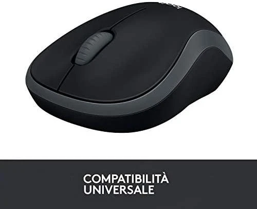 Bevielė pelė Logitech M185 pilka