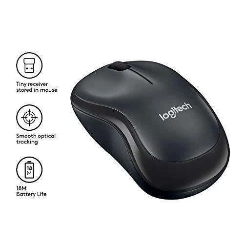 Belaidė pelė LOGITECH M220 Silent Juodai pilka