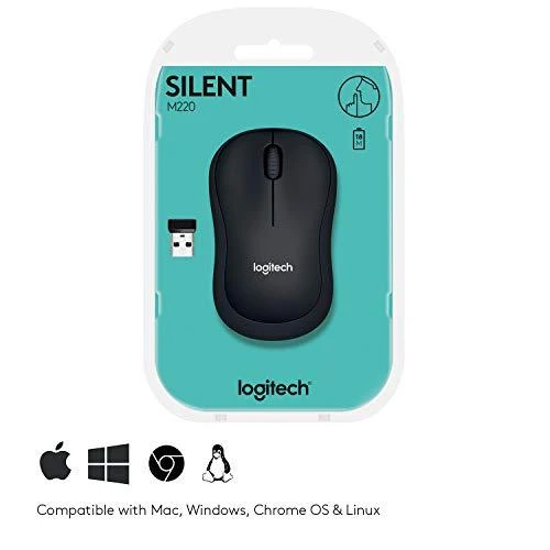 Belaidė pelė LOGITECH M220 Silent Juodai pilka