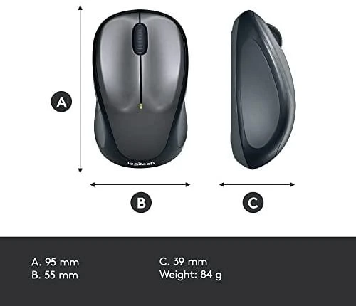 Optinė belaidė pelė Logitech M235, raudona, 910-002496