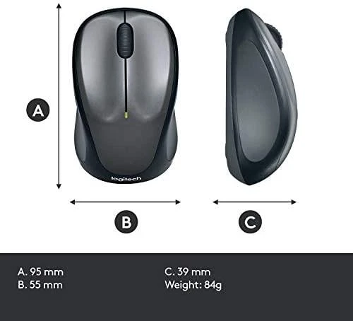 Optinė belaidė pelė Logitech M235, raudona, 910-002496