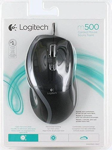 Logitech M500 kompiuterinė pelė USB A tipo Lazeris 1000 DPI