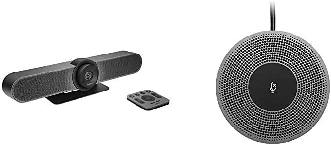 Logitech MeetUp kameros išplėtimo mikrofonas  Plug-ir-play, Bluetooth, Juodas