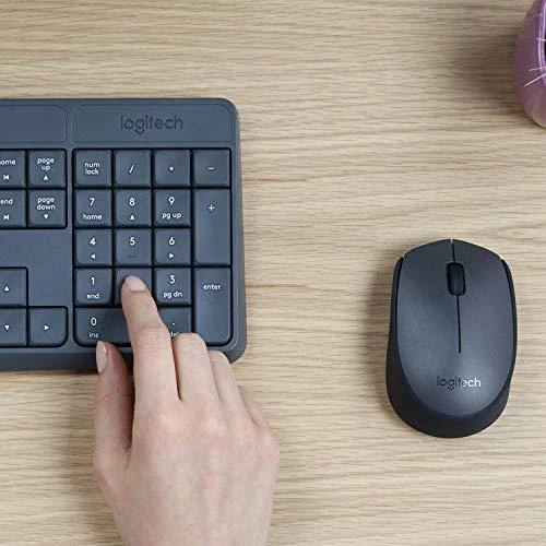 Logitech MK235 klaviatūra Radijo dažnio belaidė QWERTZ Vokiečių Pilka