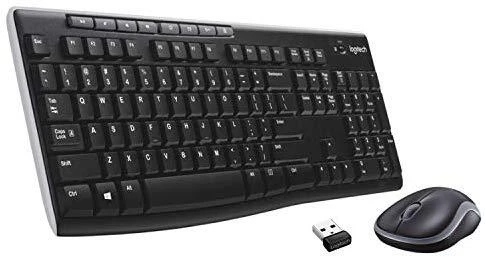 Logitech MK270 klaviatūra Radijo dažnio belaidė QWERTY Italų kalba Juoda