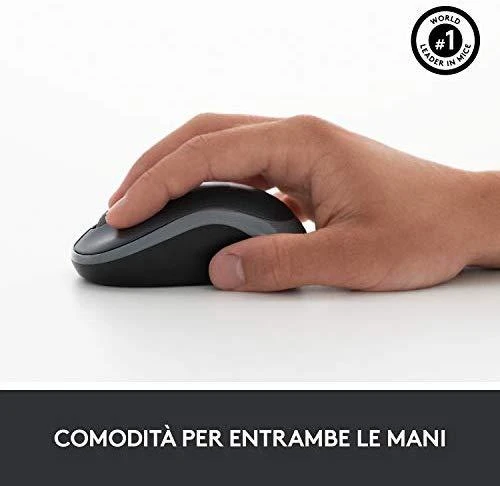 Logitech MK270 klaviatūra Radijo dažnio belaidė QWERTY Italų kalba Juoda